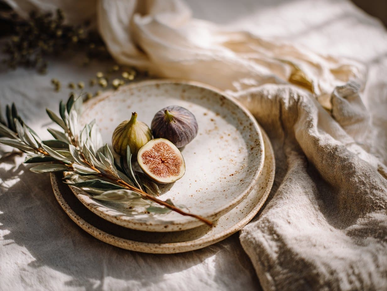 Ceramic Dinner Plate Lifestyle Editorial