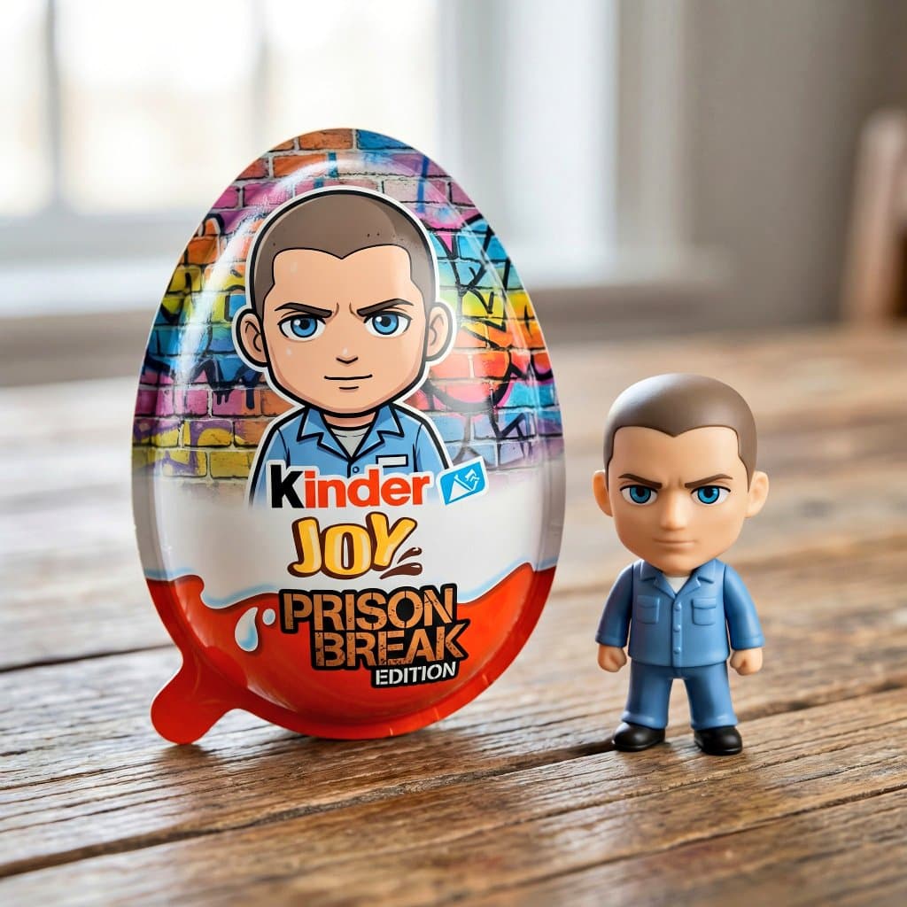 E-ticaret Ana Görseli - Kinder Joy Yumurtasının Hiper Gerçekçi Ürün Fotoğrafı