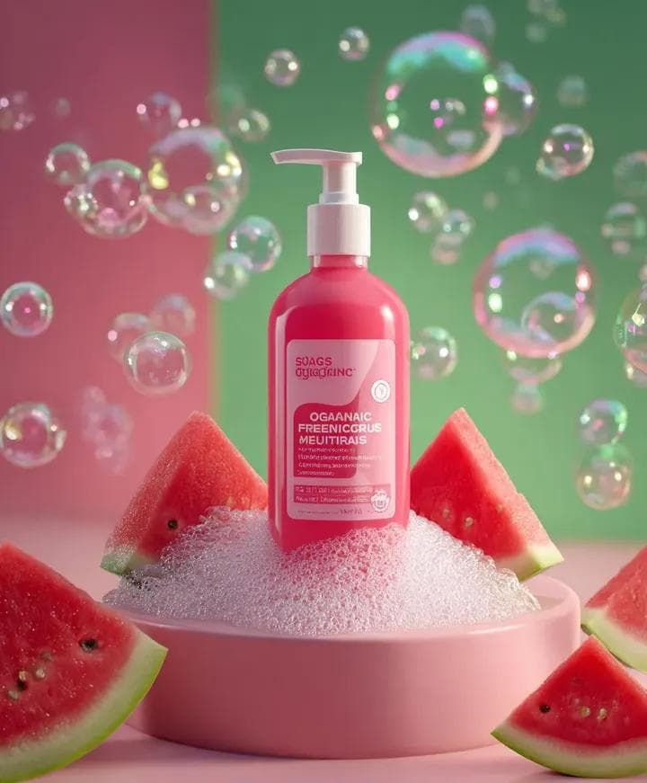 Ürün Pazarlaması - Karpuz ve Baloncuklarla Cilt Bakımı Reklamı