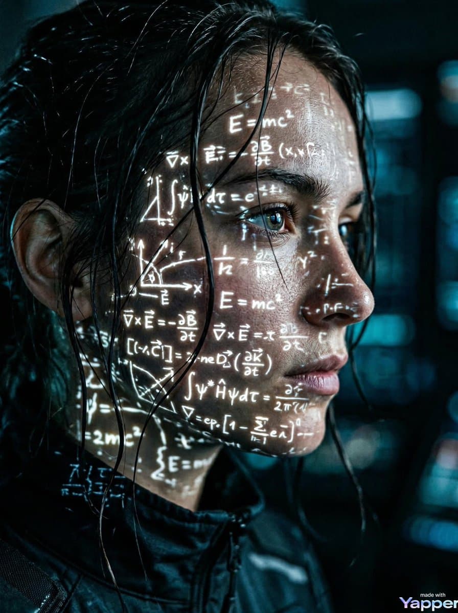 Cyberpunk Portrait: Reflected Formulas