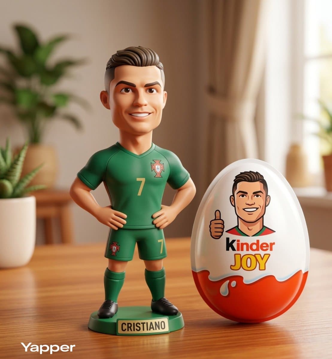 Figurine Collector 3D Stylisée avec Œuf Kinder Joy