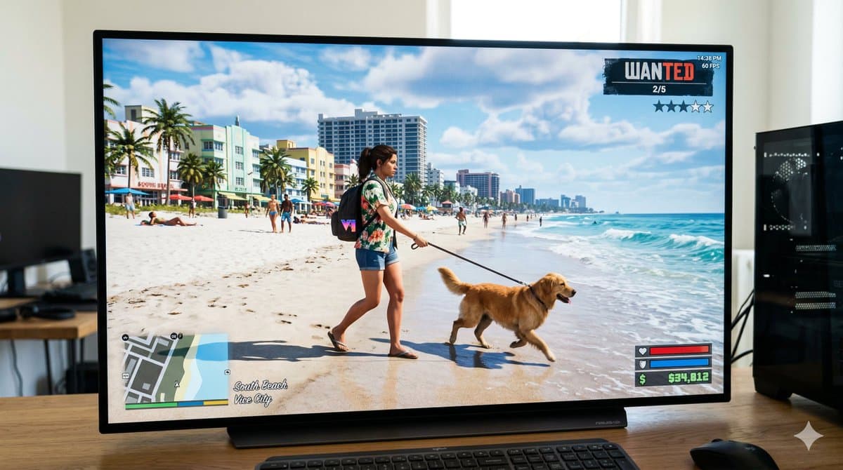 Game Asset - GTA 6 In-Game Footage Test Prompt