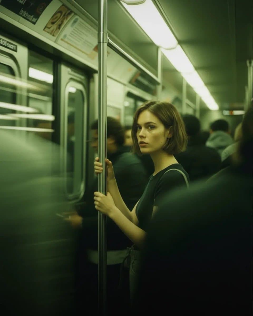 Cinematic Subway Portrait with Motion Blur
