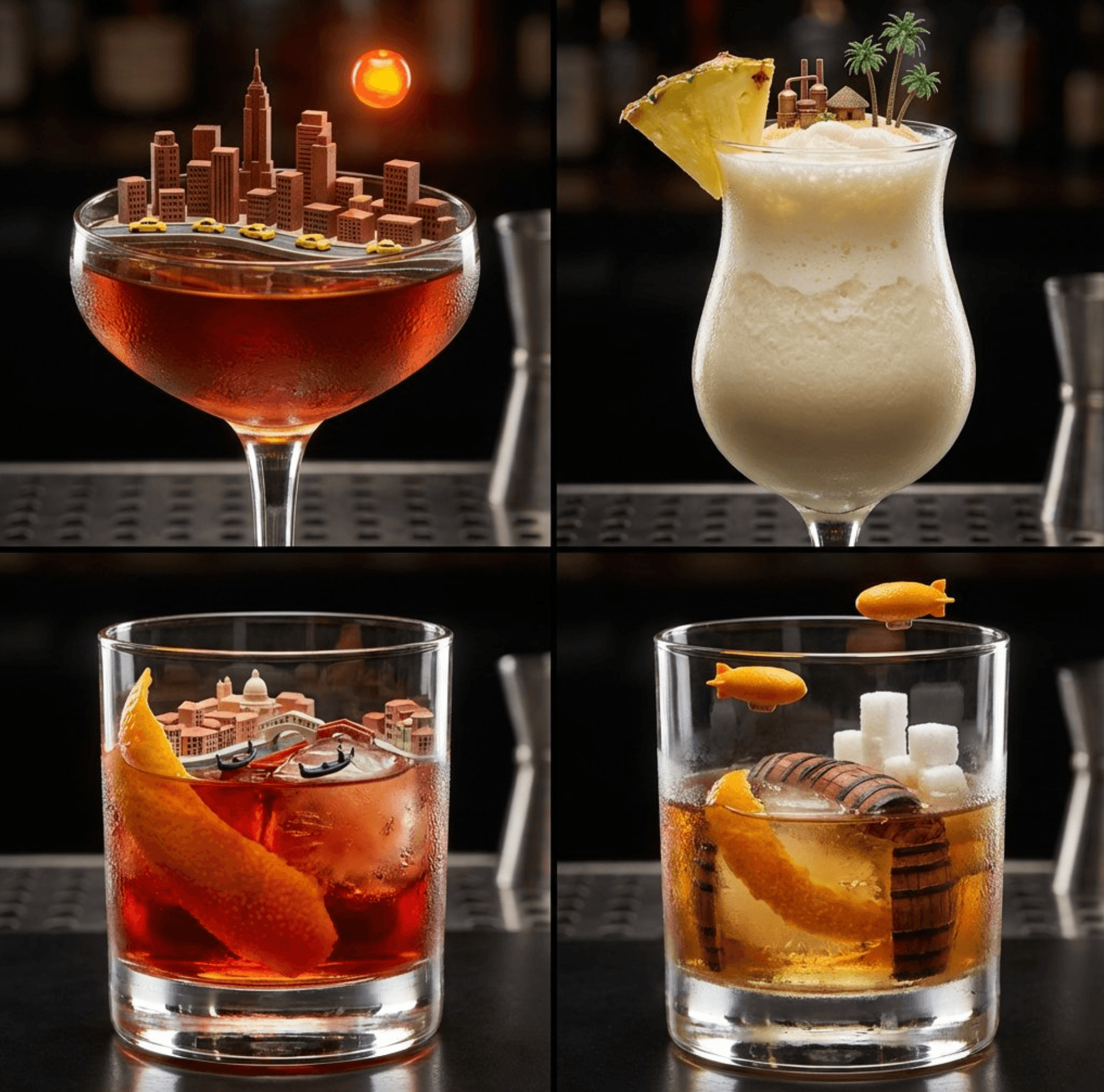 Cocktail-Städte