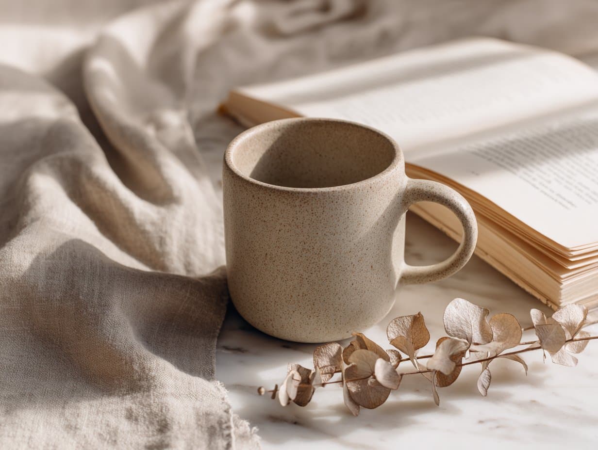 Ceramic Coffee Mug Lifestyle Editorial