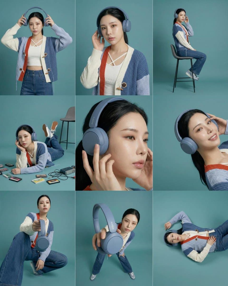 Comic / Storyboard - 3x3 Storyboard Grid of a Young East Asian Woman