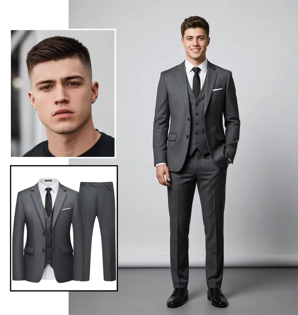 Ganzkörper-Studio-Modeporträt