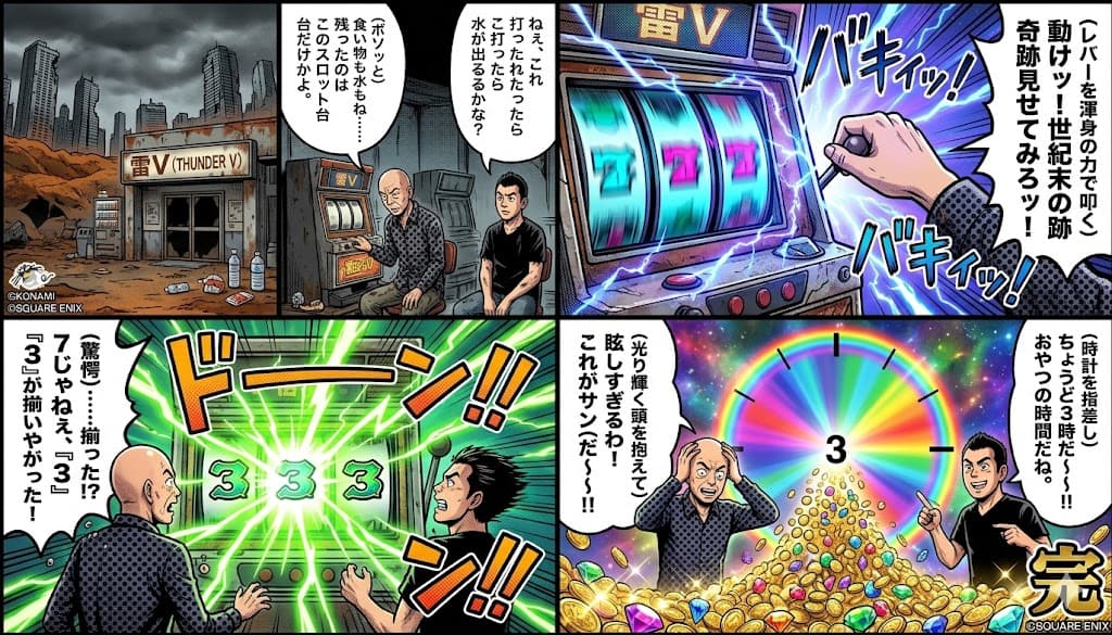 Comic / Storyboard - Four-Panel Manga: Viking Thunder V Century's End Version