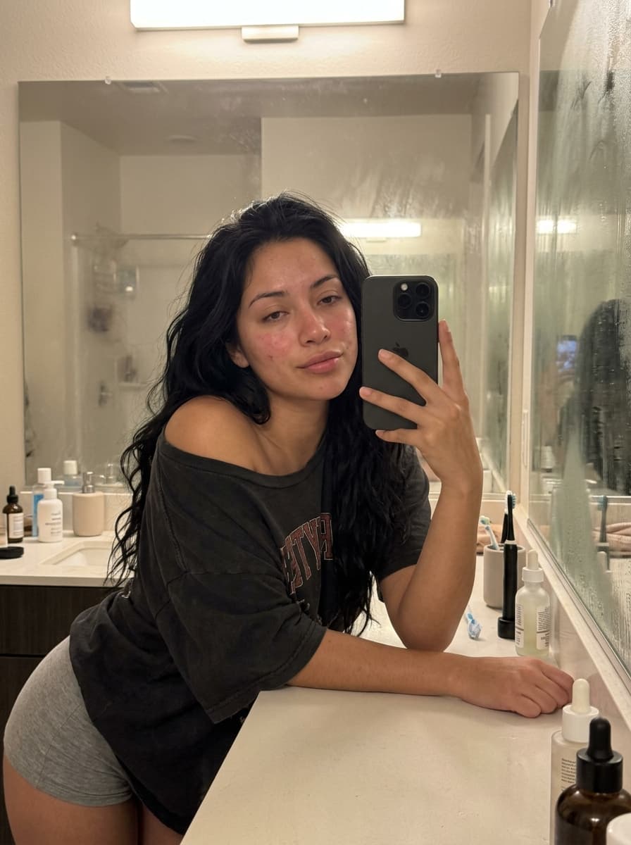 Midnight Bathroom Selfie