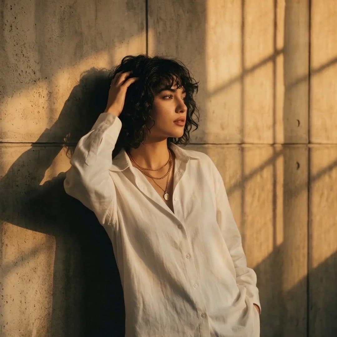 Cinematic Portrait in Golden Hour Light