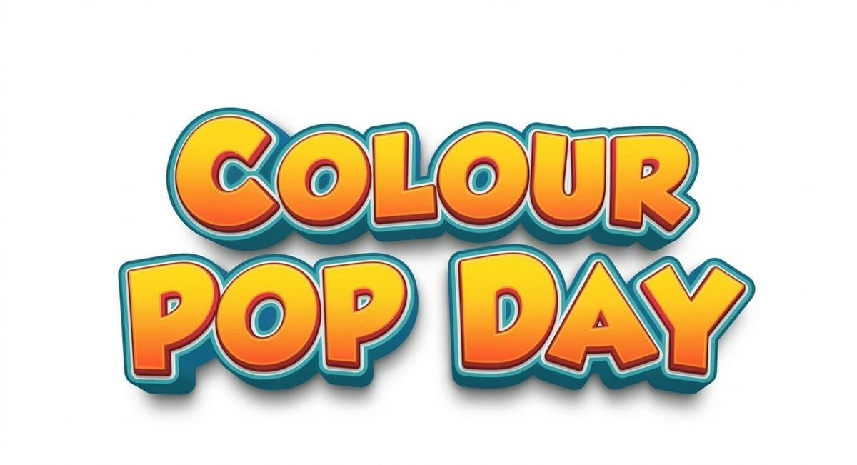 Text im Bild durch „Colour Pop Day“ ersetzen